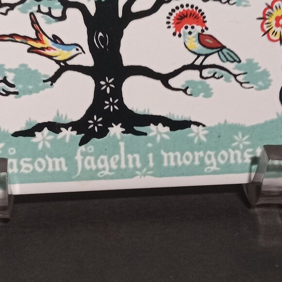 Swedish Folk Art Ceramic Tiles Berggren Trayner  Handcrafted Decorative Art - Picture 11 of 16